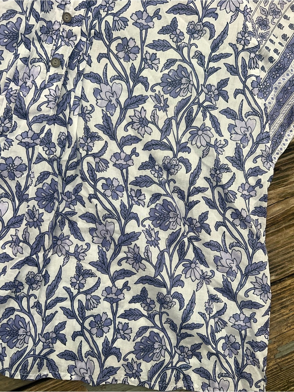 J. Jill Blue Floral Short-Sleeve Tunic - Picture 2 of 6